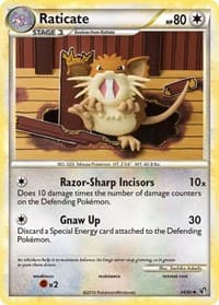 Raticate - Undaunted - Pokemon card