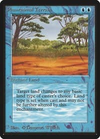 Phantasmal Terrain - Beta Edition - Magic: The Gathering card
