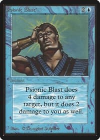 Psionic Blast - Beta Edition - Magic: The Gathering card