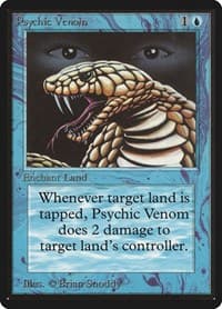 Psychic Venom - Beta Edition - Magic: The Gathering card