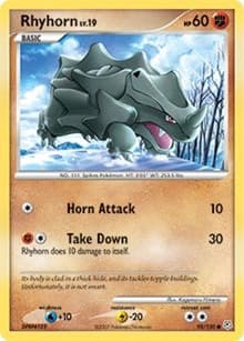 Rhyhorn - Diamond and Pearl - Pokemon card