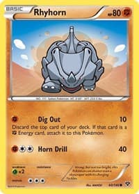Rhyhorn - XY Base Set - Pokemon card