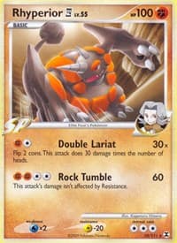 Rhyperior E4 - Rising Rivals - Pokemon card