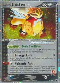 Rocket's Entei ex - EX Team Rocket Returns - Pokemon card