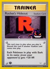 Rocket's Hideout - Neo Revelation - Pokemon card