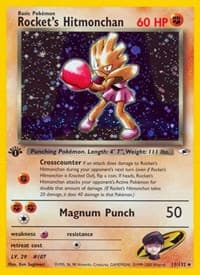Rocket's Hitmonchan - Gym Heroes - Pokemon card