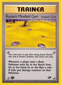 Rocket's Minefield Gym - Gym Challenge - Pokemon card