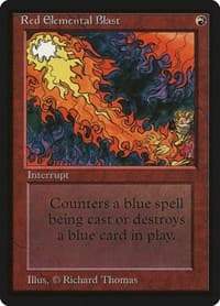 Red Elemental Blast - Beta Edition - Magic: The Gathering card