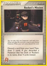 Rocket's Mission - EX Team Rocket Returns - Pokemon card