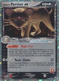 Rocket's Persian ex - EX Unseen Forces - Pokemon card