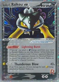 Rocket's Raikou ex - EX Deoxys - Pokemon card