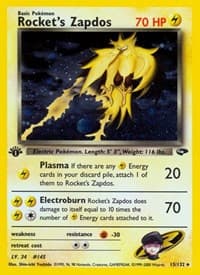 Rocket's Zapdos - Gym Challenge - Pokemon card