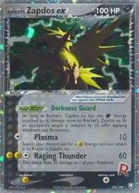 Rocket's Zapdos ex - EX Team Rocket Returns - Pokemon card