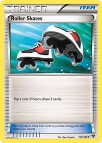 Roller Skates - XY Base Set - Pokemon card