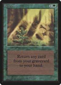 Regrowth - Beta Edition - Magic: The Gathering card