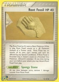 Root Fossil - EX Sandstorm - Pokemon card