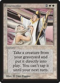 Resurrection - Beta Edition - Magic: The Gathering card