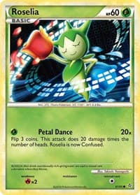 Roselia - Unleashed - Pokemon card
