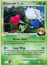 Roserade GL - Rising Rivals - Pokemon card