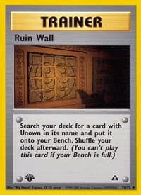 Ruin Wall - Neo Discovery - Pokemon card