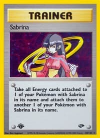 Sabrina (20) - Gym Challenge - Pokemon card