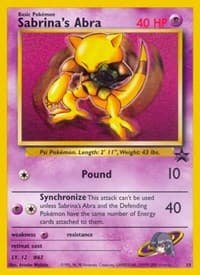 Sabrina's Abra - WoTC Promo - Pokemon card