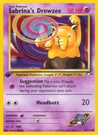 Sabrina's Drowzee - Gym Heroes - Pokemon card