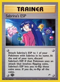 Sabrina's ESP - Gym Heroes - Pokemon card