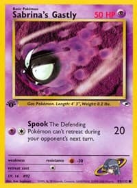 Sabrina's Gastly - Gym Heroes - Pokemon card