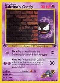 Sabrina's Gastly (96) - Gym Challenge - Pokemon card