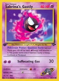 Sabrina's Gastly (97) - Gym Challenge - Pokemon card