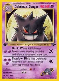 Sabrina's Gengar - Gym Challenge - Pokemon card
