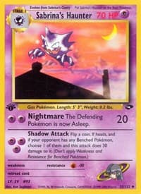 Sabrina's Haunter - Gym Challenge - Pokemon card