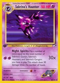 Sabrina's Haunter - Gym Heroes - Pokemon card
