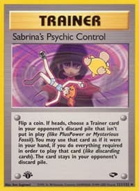 Sabrina's Psychic Control - Gym Challenge - Pokemon card