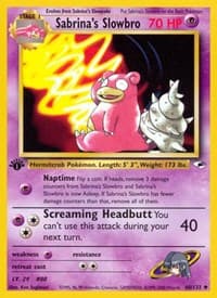 Sabrina's Slowbro - Gym Heroes - Pokemon card