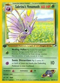 Sabrina's Venomoth - Gym Heroes - Pokemon card