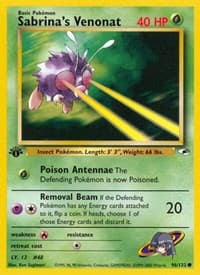 Sabrina's Venonat - Gym Heroes - Pokemon card
