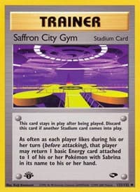 Saffron City Gym - Gym Challenge - Pokemon card