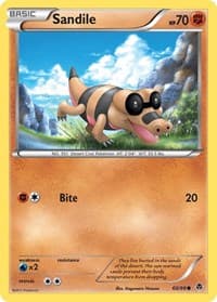Sandile - Emerging Powers - Pokemon card