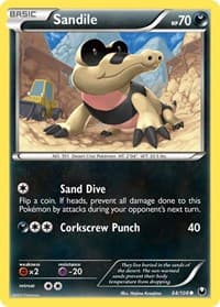 Sandile - Dark Explorers - Pokemon card