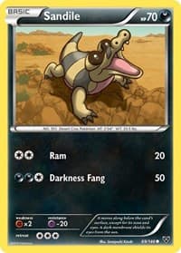 Sandile - XY Base Set - Pokemon card