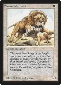 Savannah Lions - Beta Edition - Magic: The Gathering card
