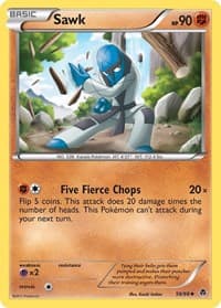 Sawk - Emerging Powers - Pokemon card