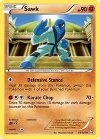 Sawk - Dragons Exalted - Pokemon card