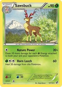Sawsbuck - Black and White - Pokemon card