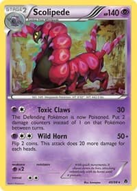 Scolipede - Emerging Powers - Pokemon card