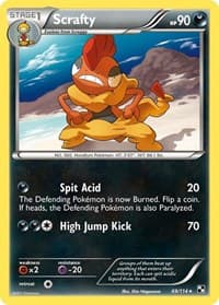 Scrafty - Black and White - Pokemon card