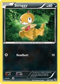 Scraggy - Black and White - Pokemon card