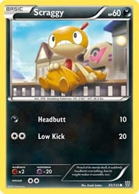 Scraggy - Plasma Storm - Pokemon card